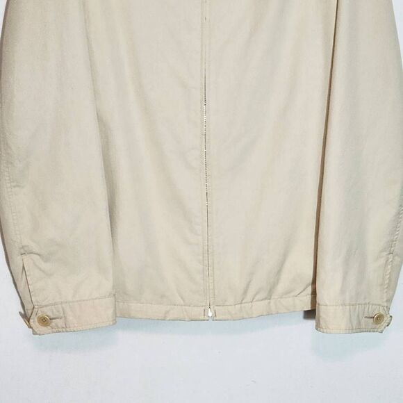Banana Republic Men's Cream Zip-Up Jacket Size Large Cream Preppy Jacket - Picture 4 of 9